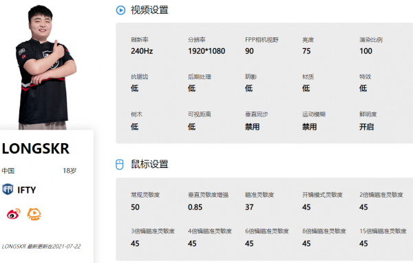 绝地求生灵敏度怎么调 2022年PUBG职业选手灵敏度设置推荐