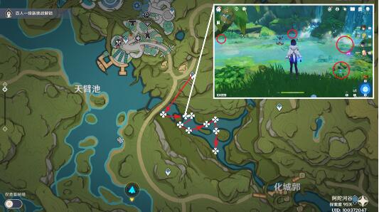 原神月莲分布图怎么走 原神3.5月莲收集路线